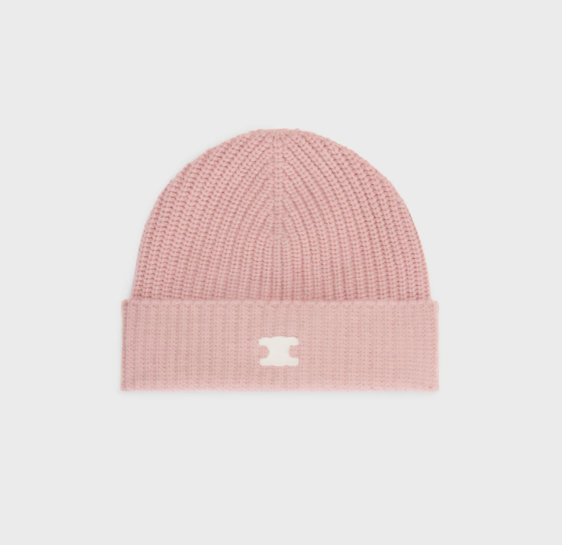 거의새것 셀린느 트리오페 로고 캐시미어 비니 핑크 상품이미지1