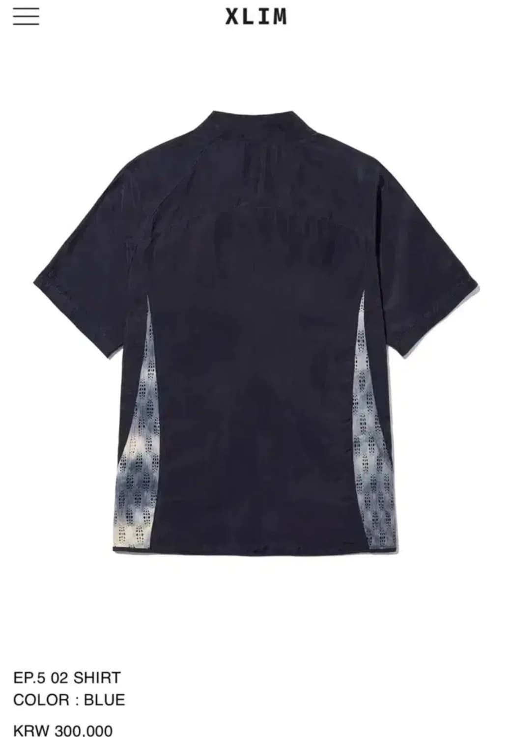 XLIM EP.5 02 블루 셔츠 2사이즈 상품이미지1