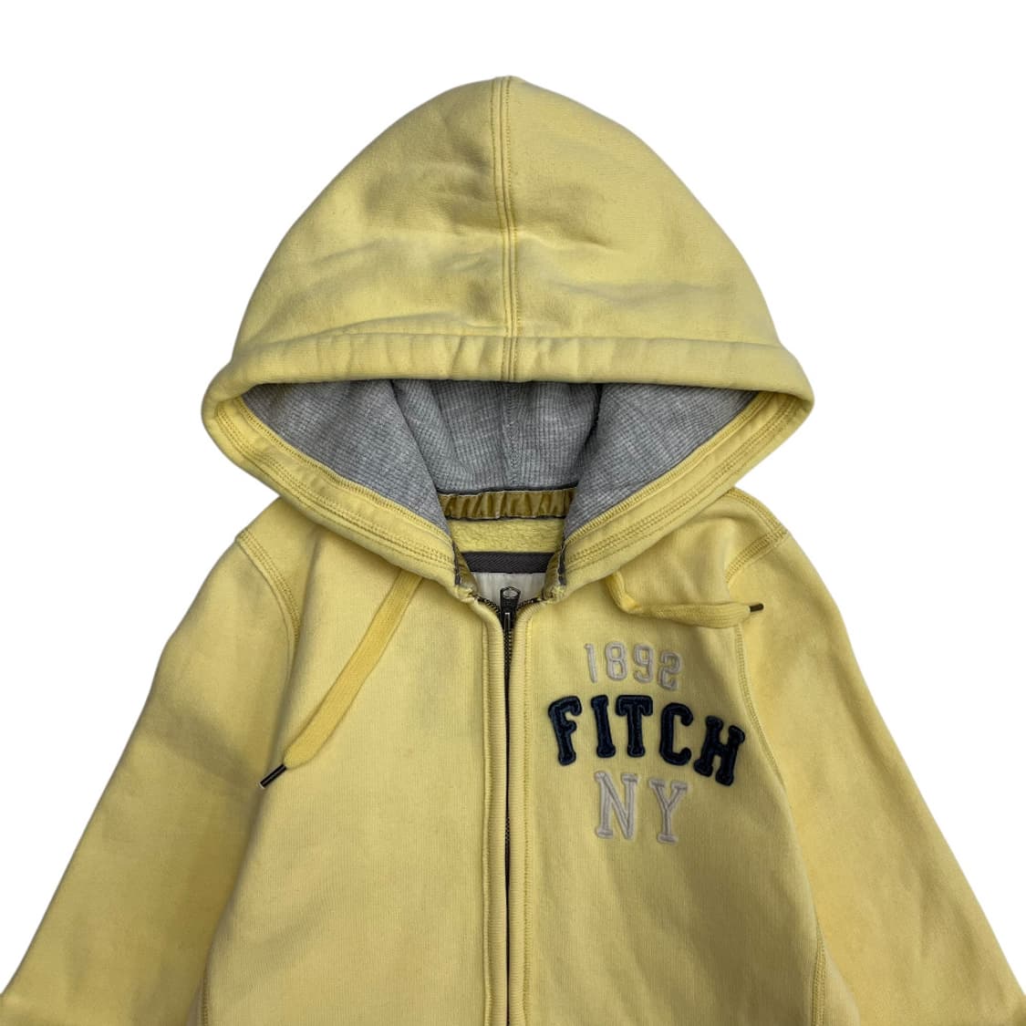 아베크롬비 사이드로고 파스텔노랑 후드집업 M 상품이미지4