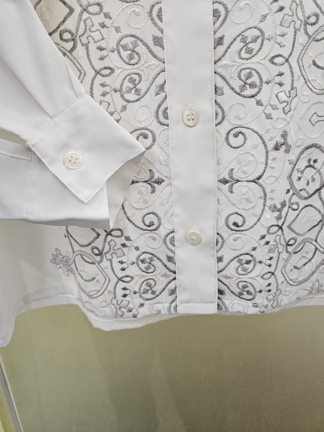 Japan 크롬st 자수 블라우스 상품이미지4