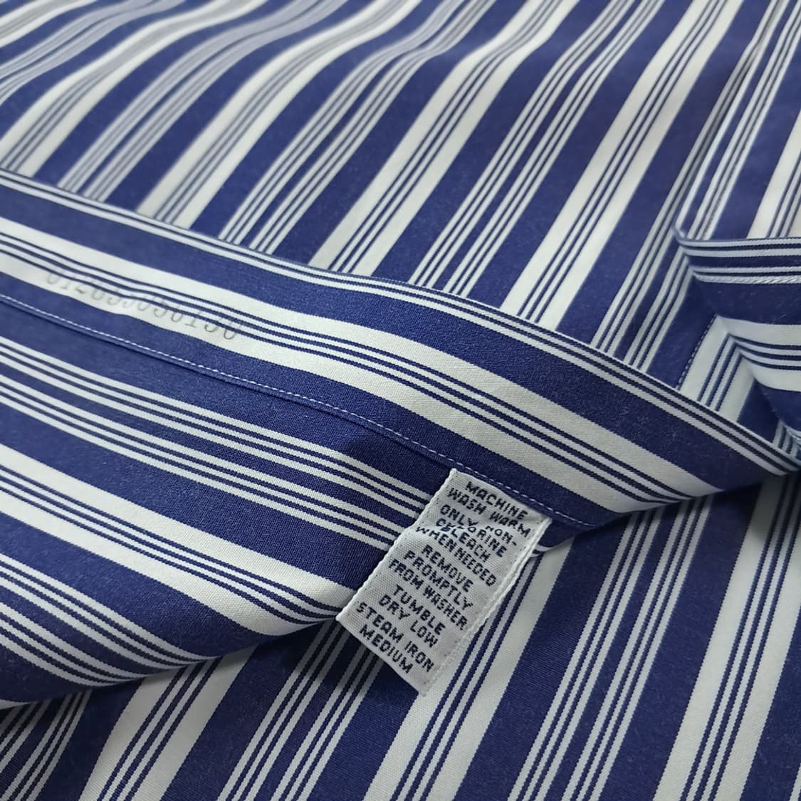 CK282 L 폴로 90s 홍콩판 클래식 드레스 스트라이프 딥네이비 셔 상품이미지5