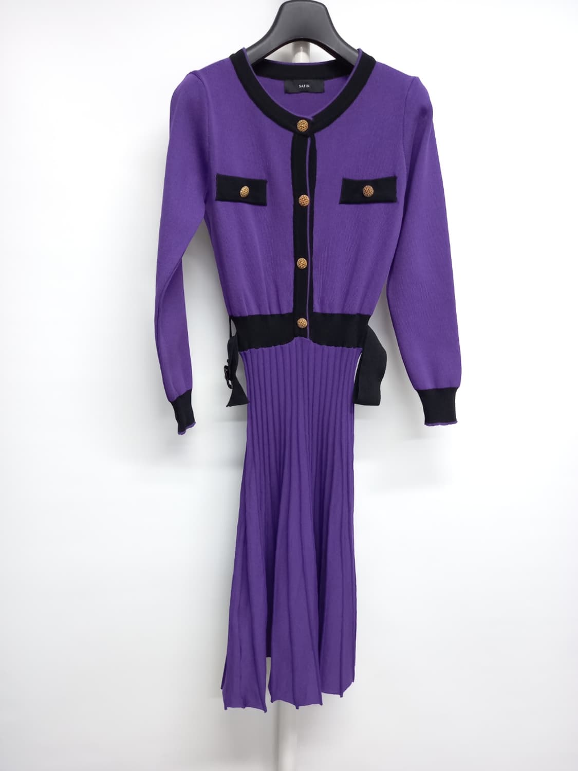 새 샤틴 춘추동 니트 플리츠 롱 원피스 55 상품이미지3