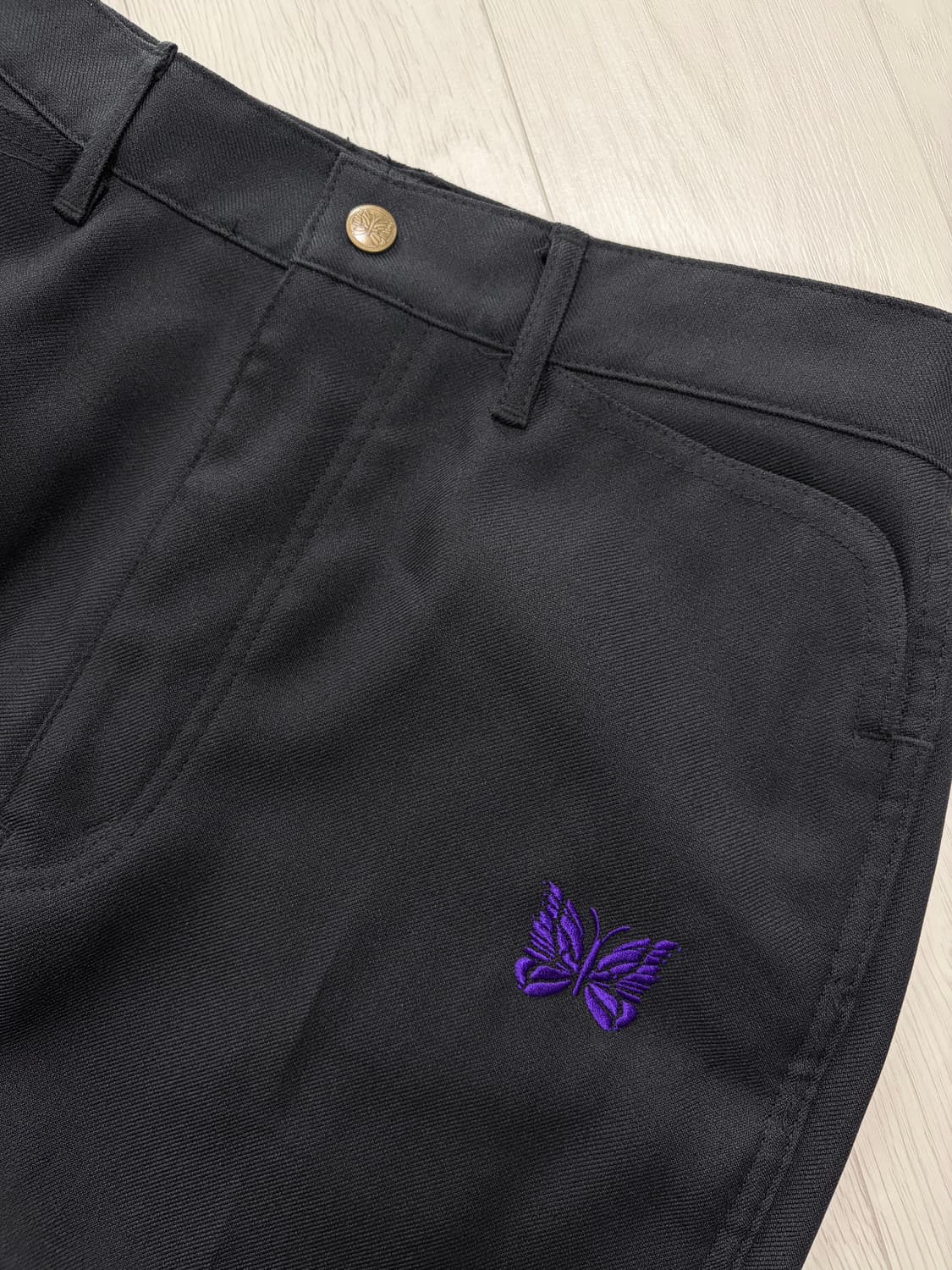 S) 니들스 SS25 폴리 트윌 부츠컷 팬츠 블랙 상품이미지1