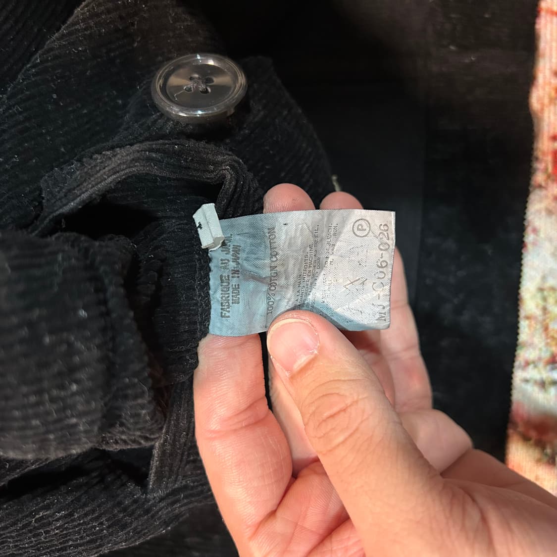 [XL] 03FW 요지 야마모토 y’s for men 코듀로이 더블 자켓 상품이미지8