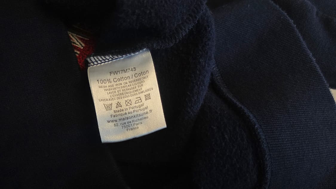 메종키츠네 컬리지 빅로고  맨투맨  상품이미지6