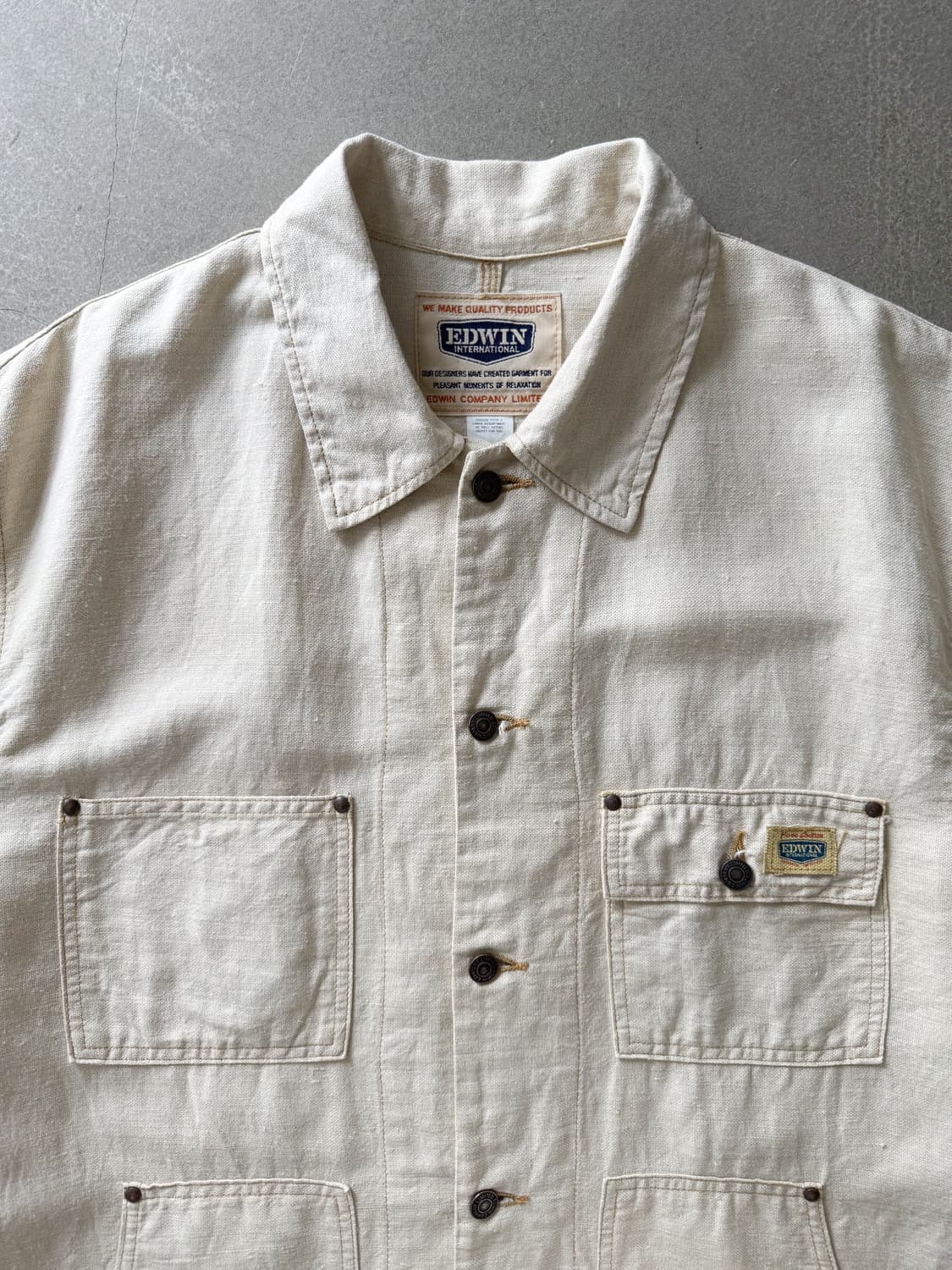 Vintage Edwin Linen Work Jacket 상품이미지3