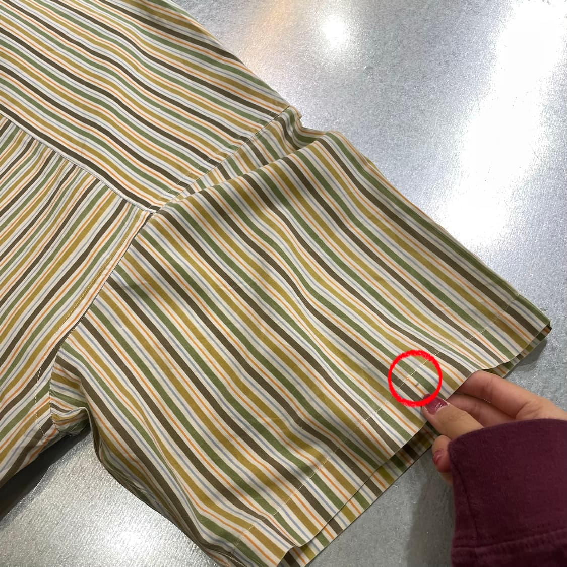 Lacoste 라코스테 스트라이프 반팔 셔츠 상품이미지9