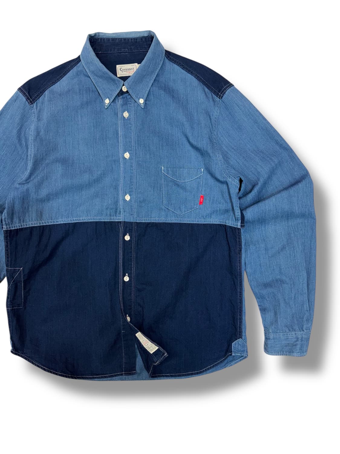 커버낫 투톤 데님 셔츠 (XL)   상품이미지2