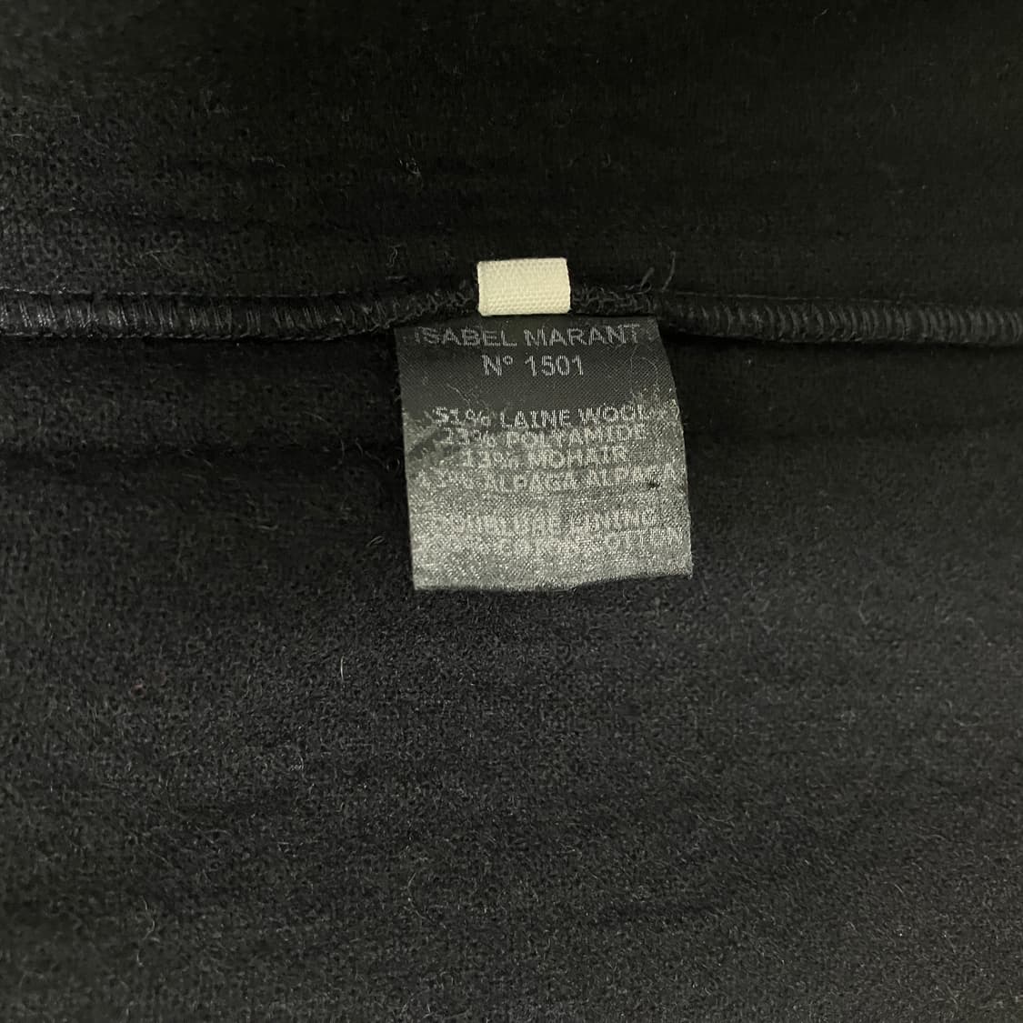 이자벨마랑 에뚜왈 블랙 울 논카라 더블 코트 36 상품이미지10