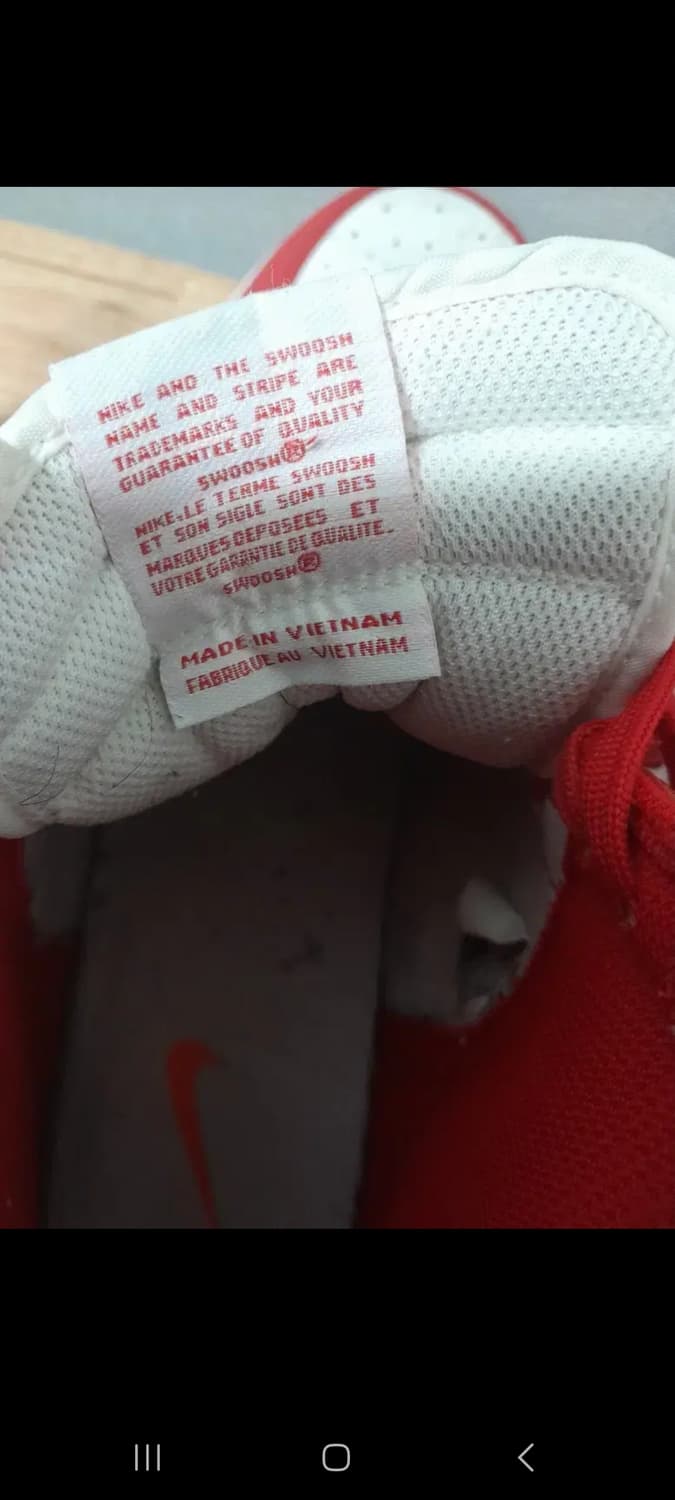 나이키 조던 덩크 하이 빨/흰 상품이미지6