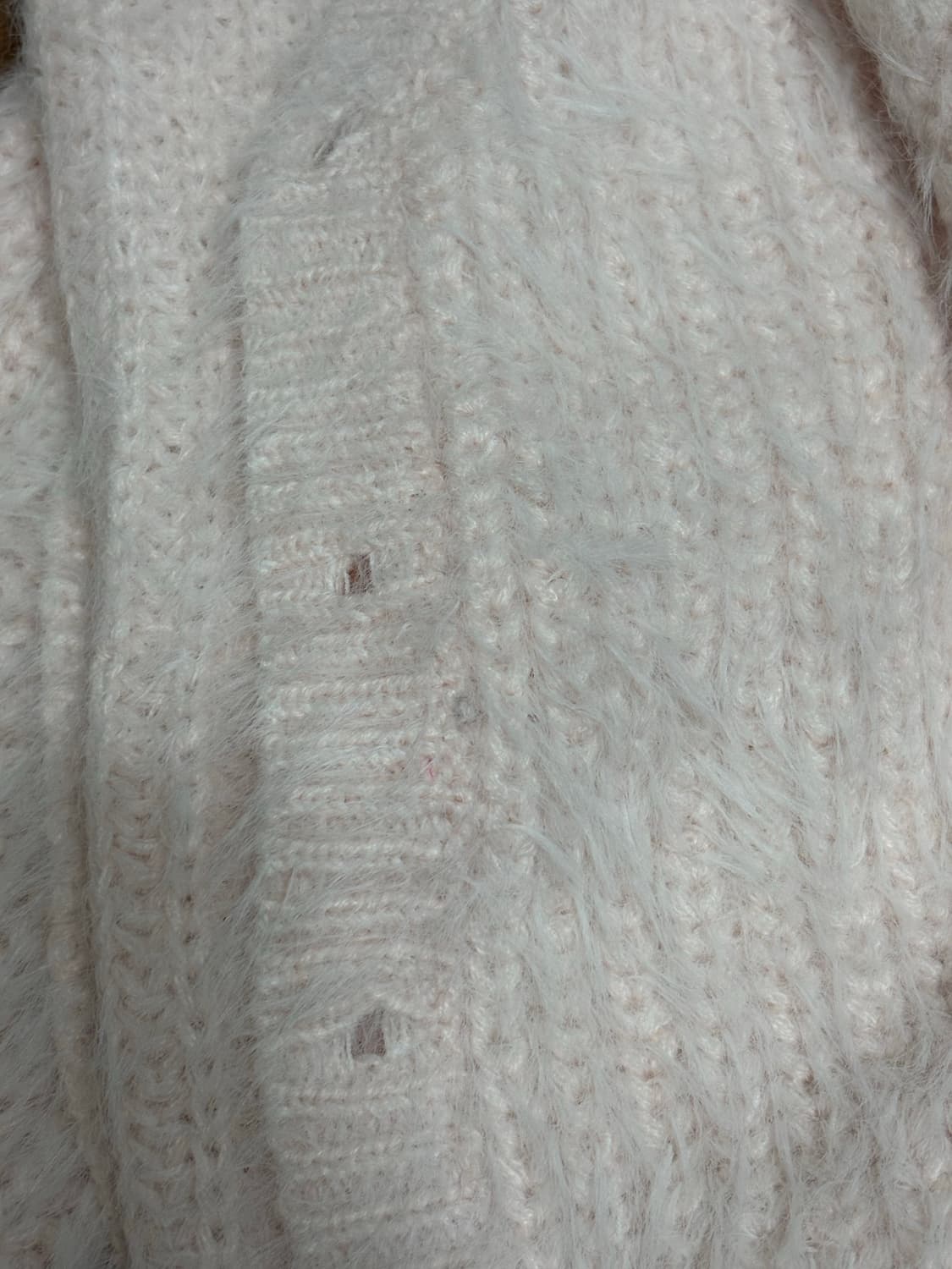 클리시어 Sugarplum hairy cardigan, Baby pink 상품이미지7