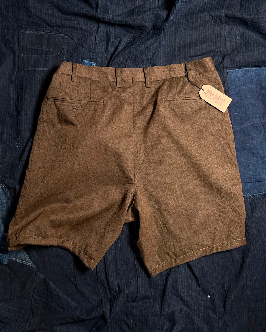 새빌로 x E.Thomas 울 원턱 트라우저 쇼츠 36 상품이미지5