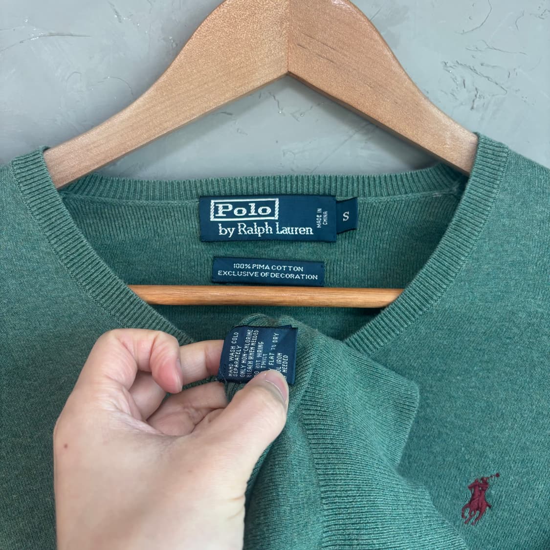 폴로 랄프로렌 피마코튼 니트 피스타치오 상품이미지3