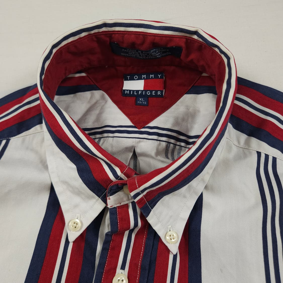 2XL(110) 타미 힐피거 월계관 스트라이프 셔츠 상품이미지4