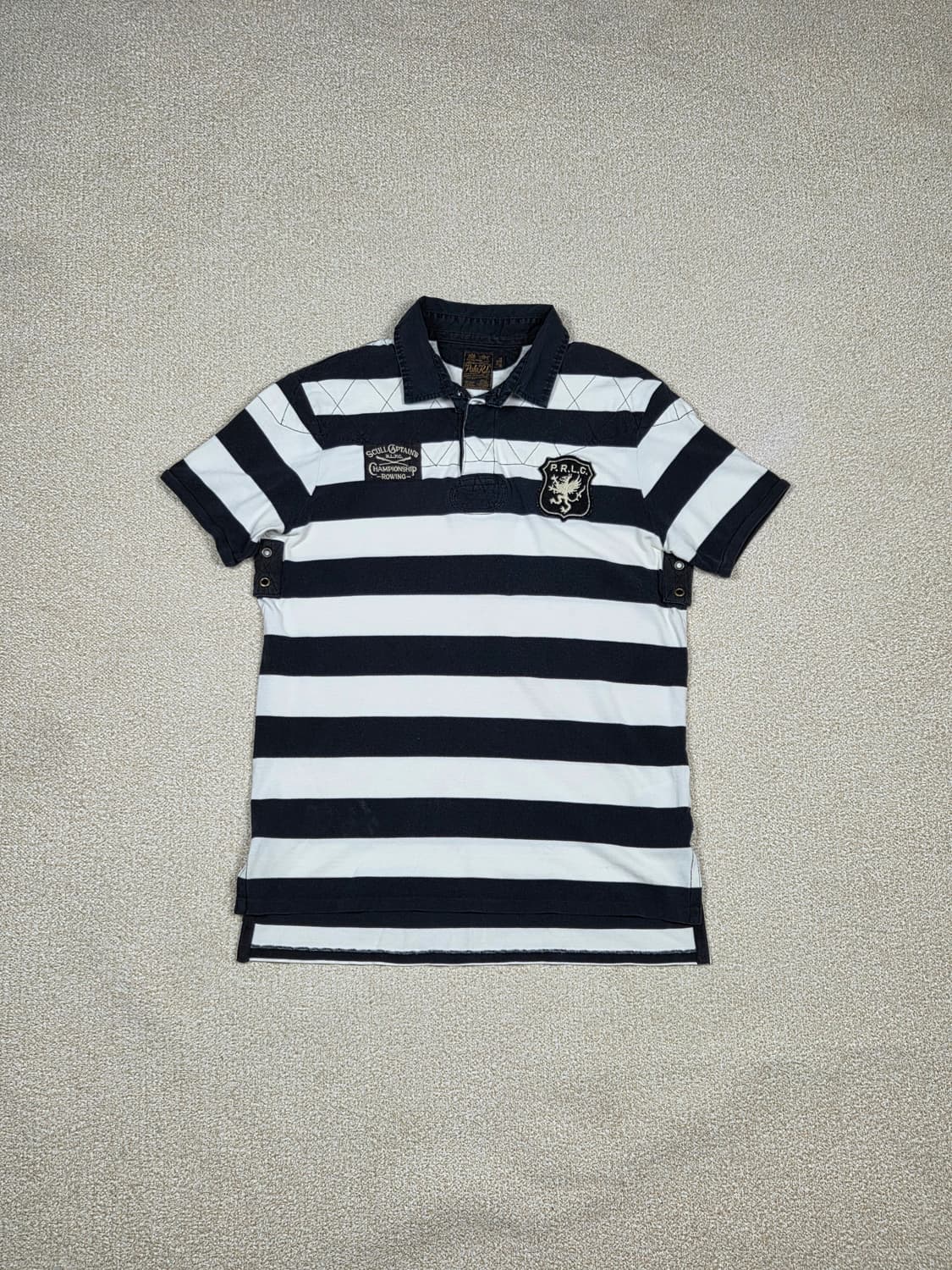 [폴로 랄프로렌] PRLC 방패 패치 반팔 럭비 셔츠 | S00053 상품이미지1