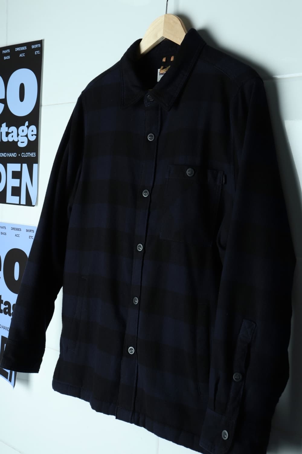 (L-XL) 팀버랜드 집업 바람막이 점퍼자켓 아메카지 체크-H33286 상품이미지1
