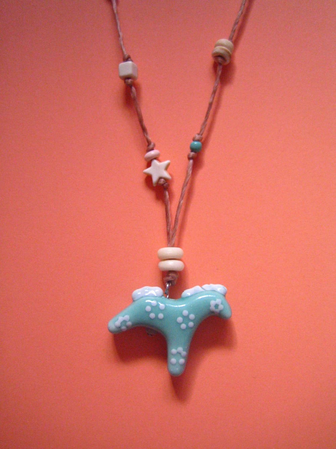 mint candy horse necklace 민트 캔디 홀스 목걸이 상품이미지3