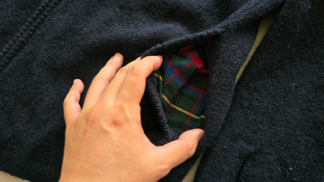 L.L.BEAN 엘엘빈 셔틀랜드 울 집업 니트 XL 네이비 상품이미지6