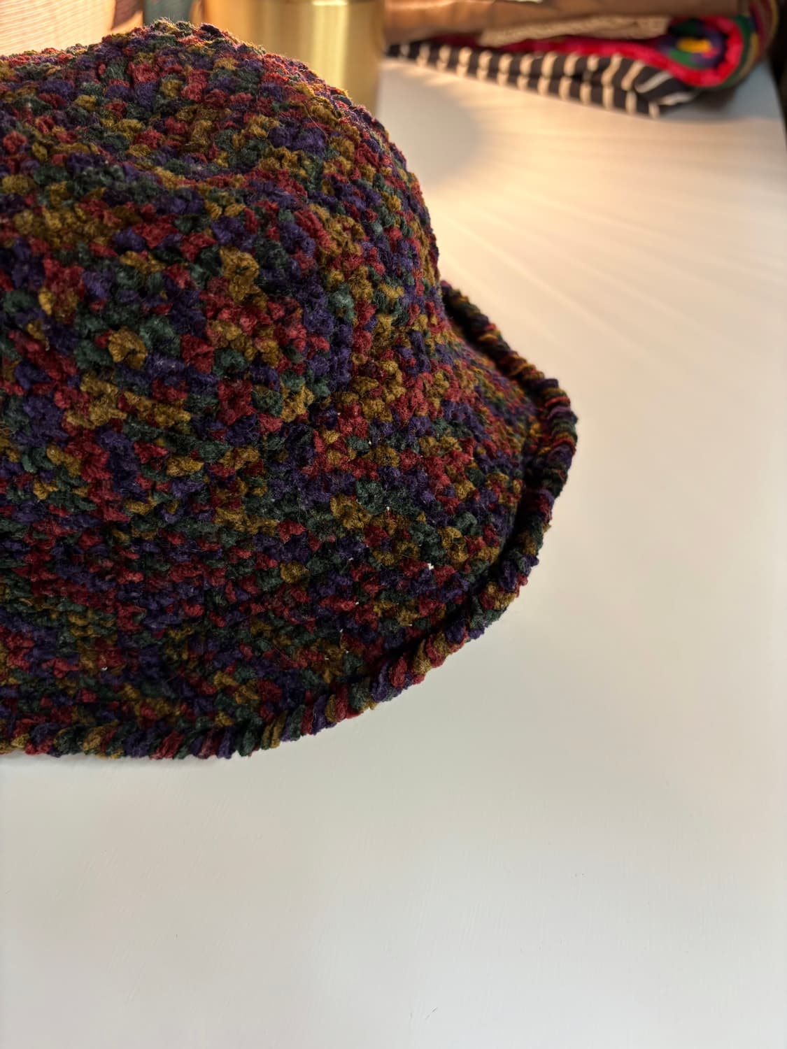 벨벳 핸드메이드 벙거지 니트 모자  상품이미지2