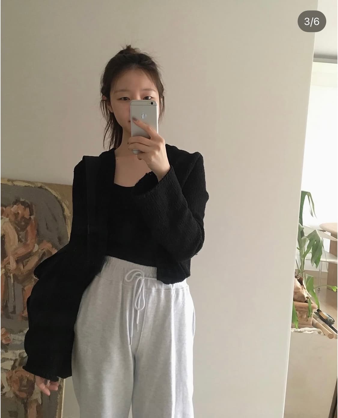 매니매니모드 bol 볼레로 니트 가디건 블랙 상품이미지1