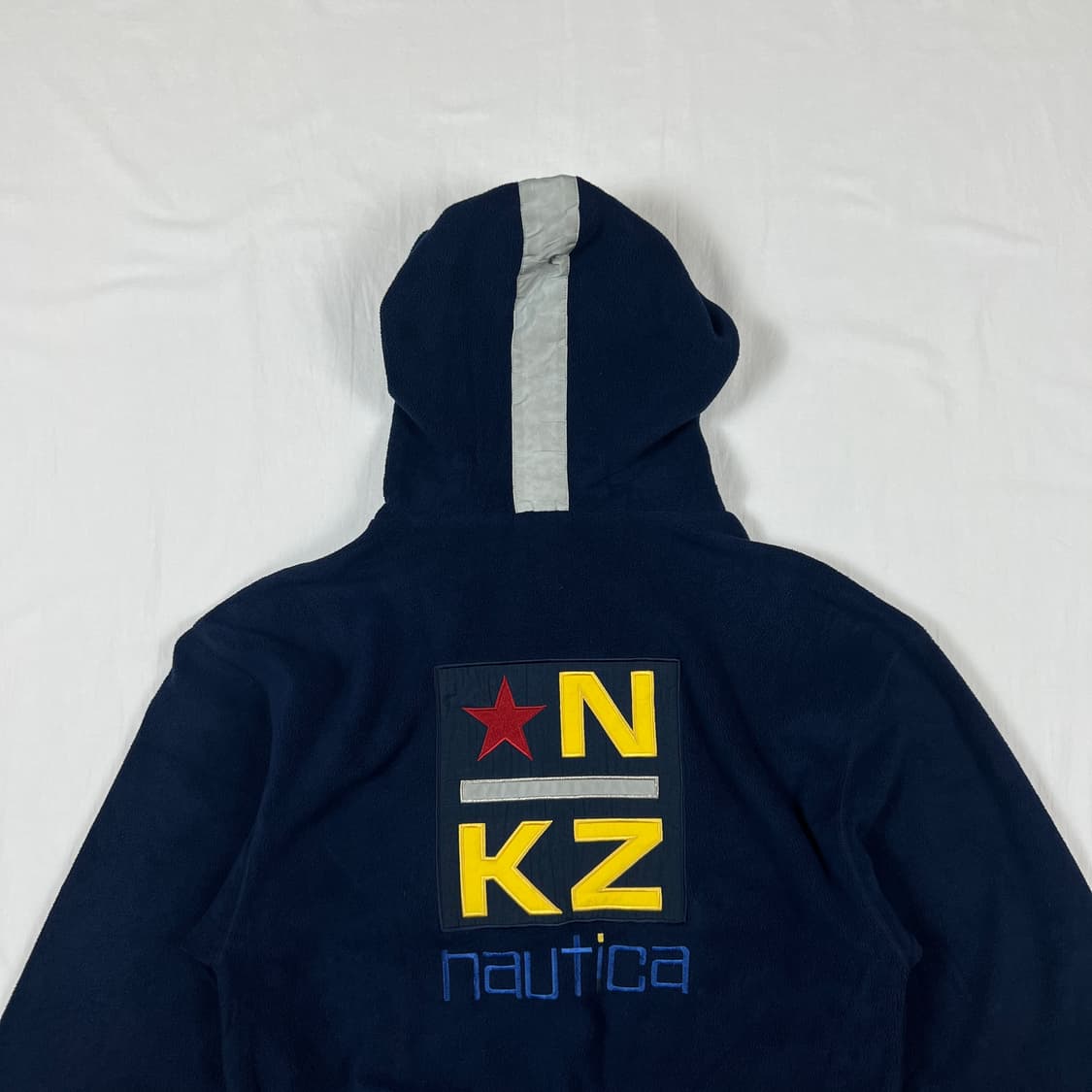 90‘s 노티카 nautica 테크 로고 풀오버 후드 플리스 상품이미지8