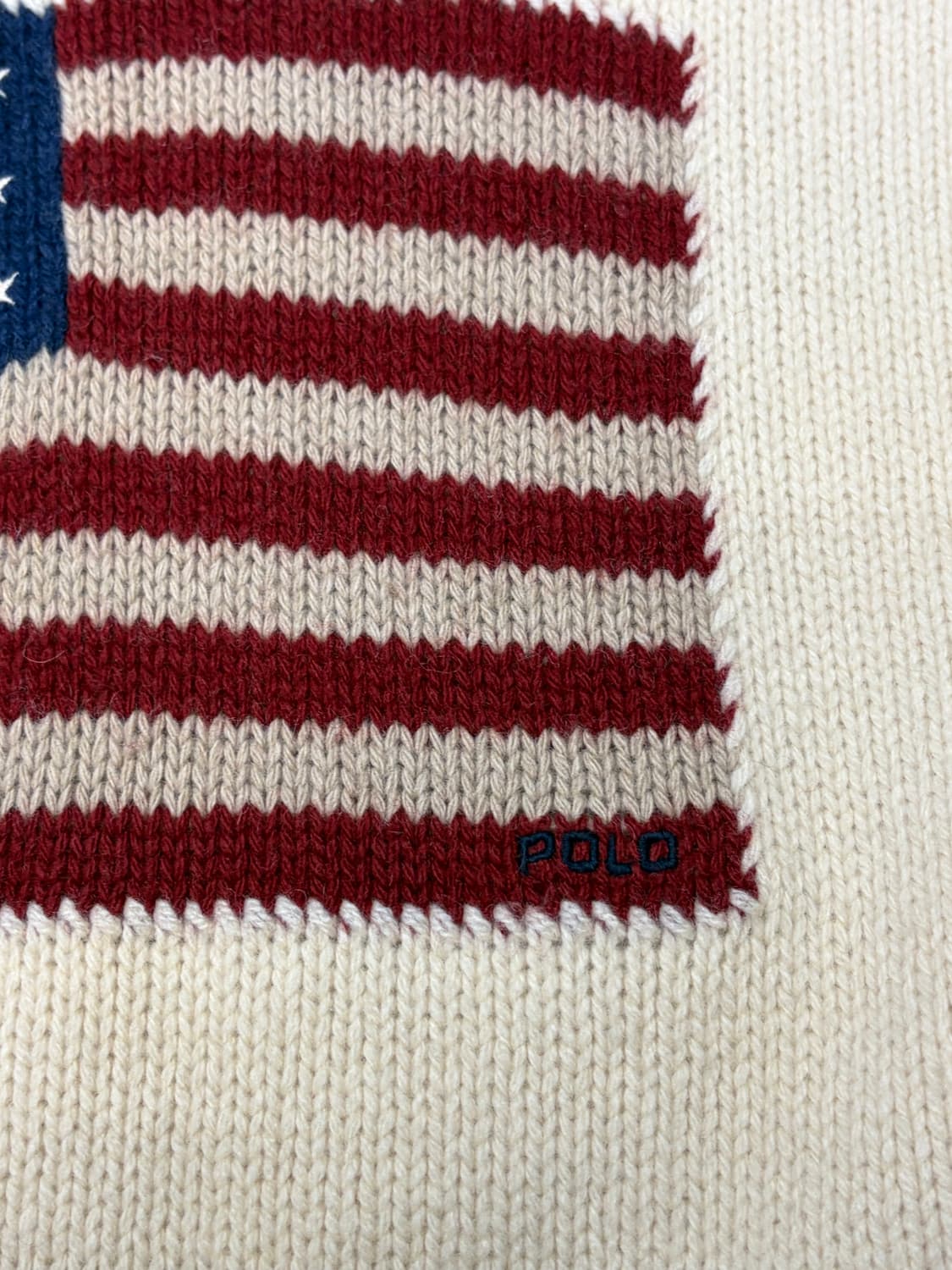 폴로 랄프로렌 성조기 램스울 니트 아이보리 상품이미지6