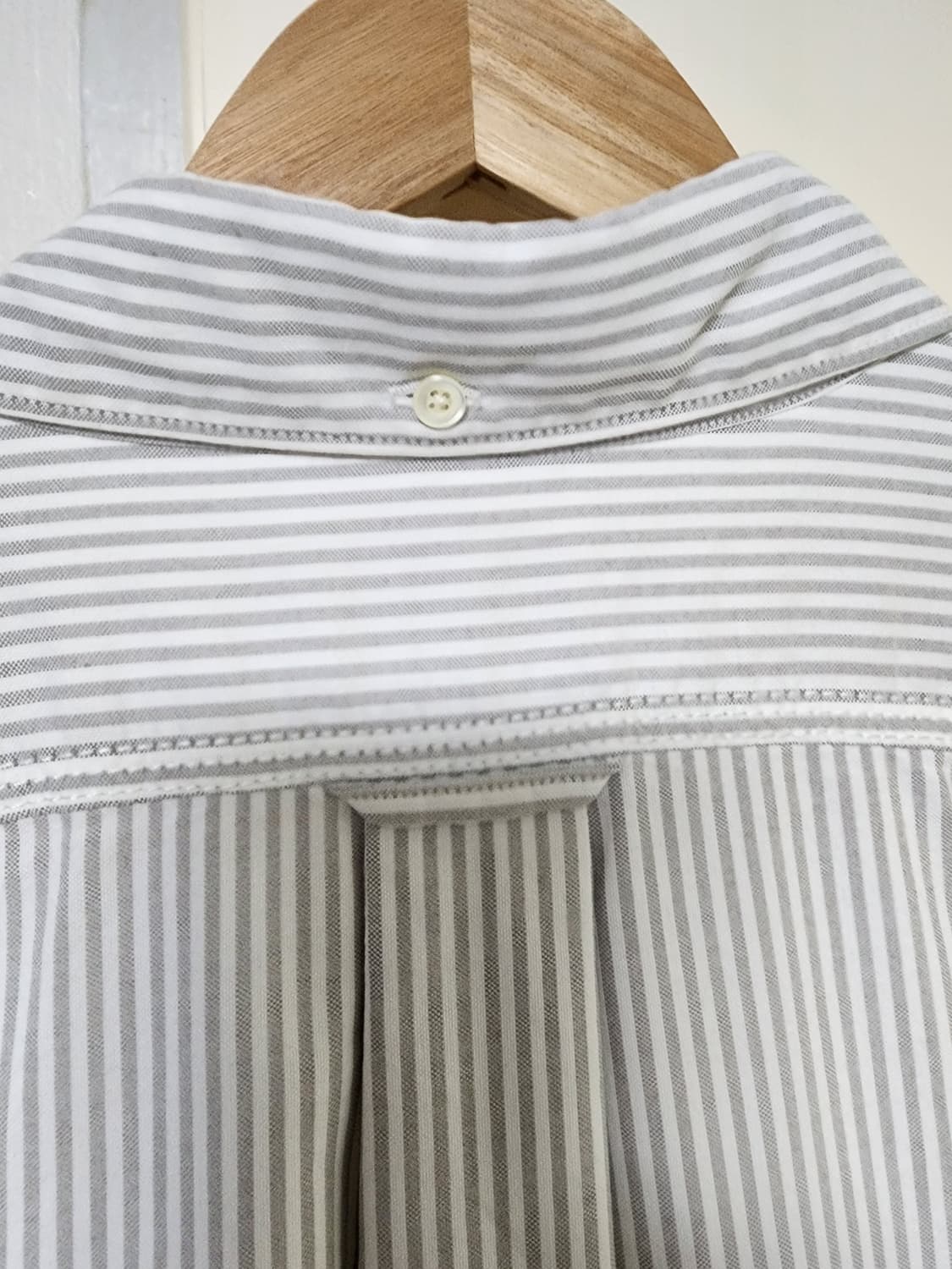 나나미카 버튼 다운 윈드 셔츠 스트라이프 그레이 XL 상품이미지5