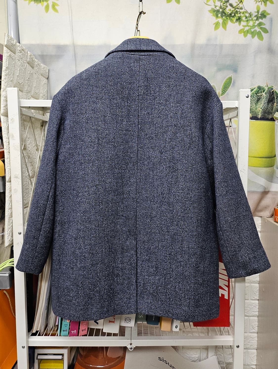 블루페페 여성자켓 77 울자켓 체크 겨울자켓 AD31 상품이미지4