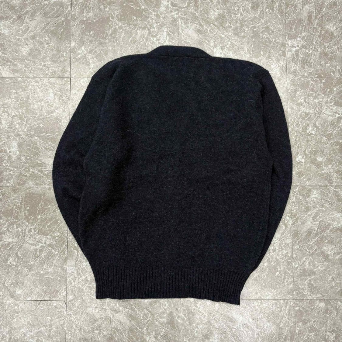 폴로 랄프로렌 램스 울 100% 맨즈라인 네이비 니트 가디건(M) 상품이미지2