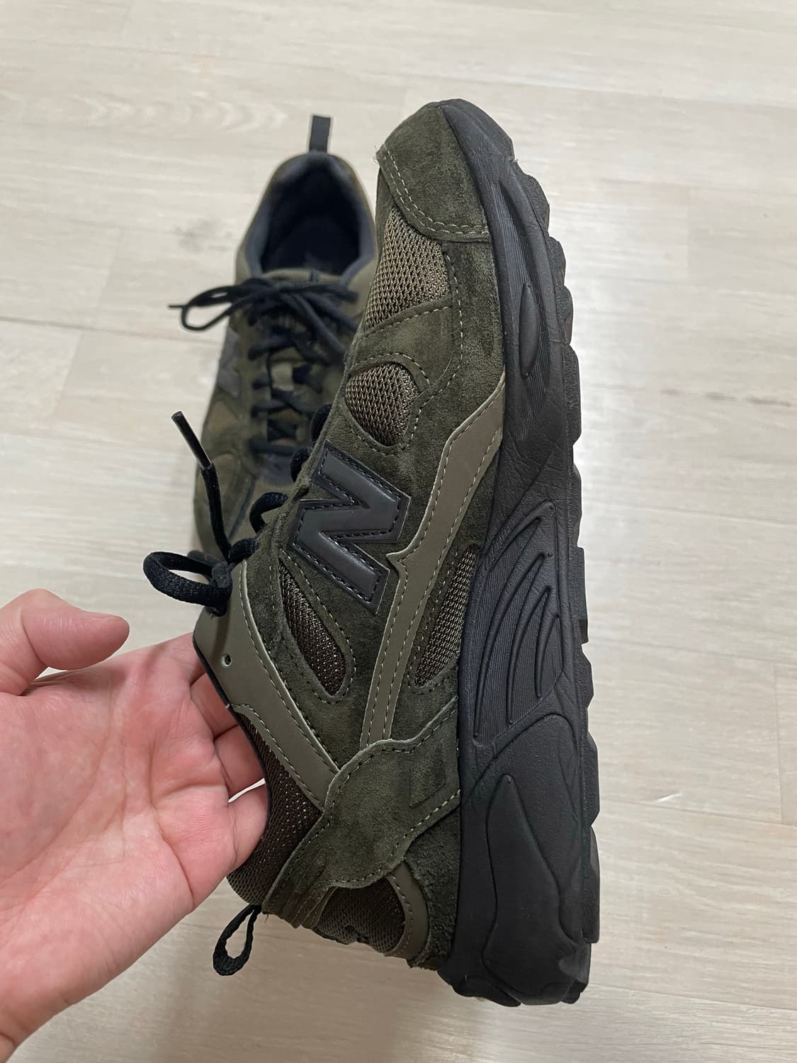 뉴발란스 878 카키 255사이즈 2회착 상품이미지4
