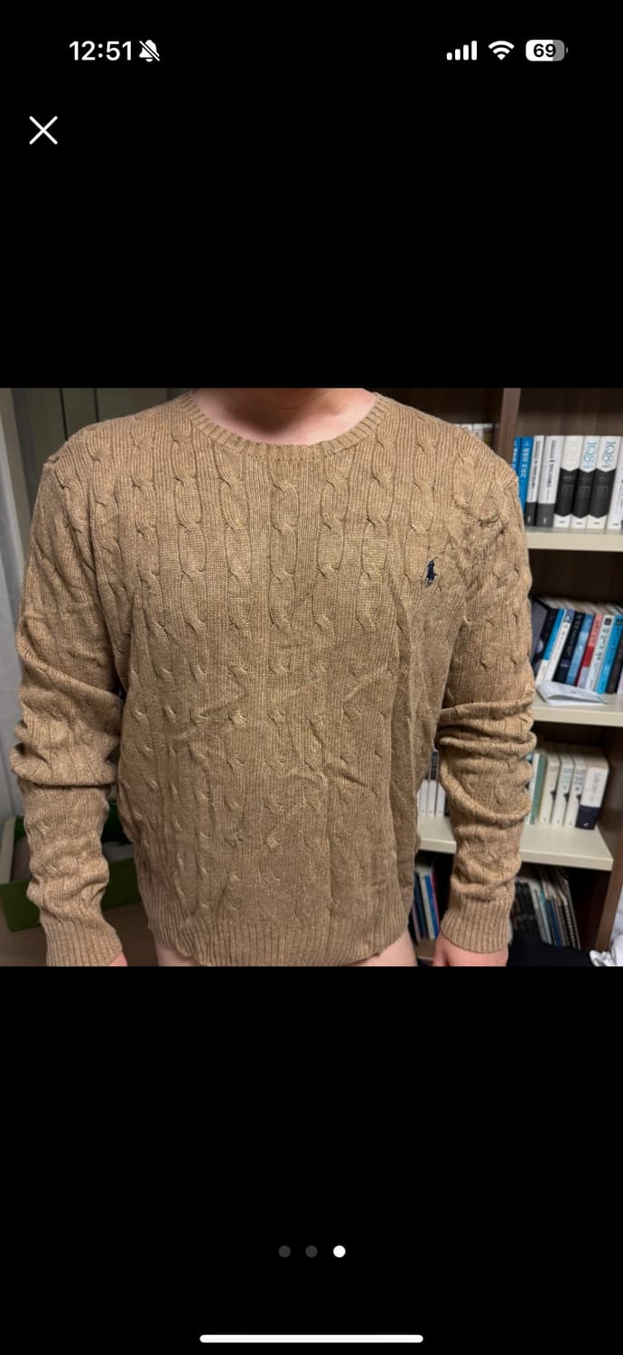 폴로 랄프로렌 케이블 니트 남자 XL 상품이미지1