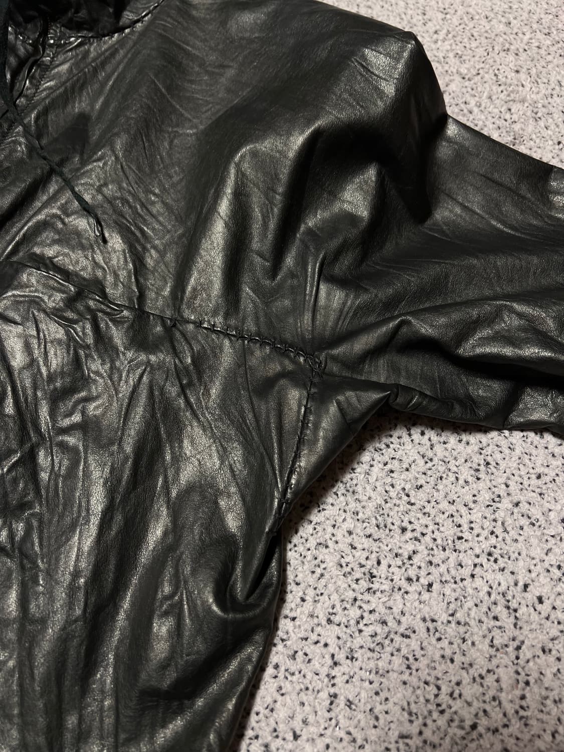 M.a+ maurizio amadei cow leather jacket 상품이미지4