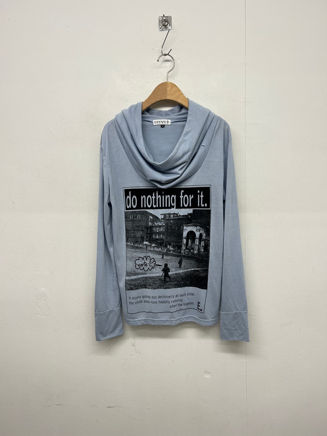 Klein Plus Homme 카울넥 그래픽 후드티 상품이미지1