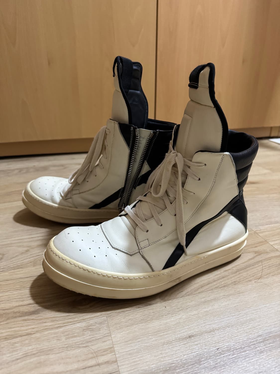 15ss 릭오웬스 지오바스켓 흰검 42 상품이미지1