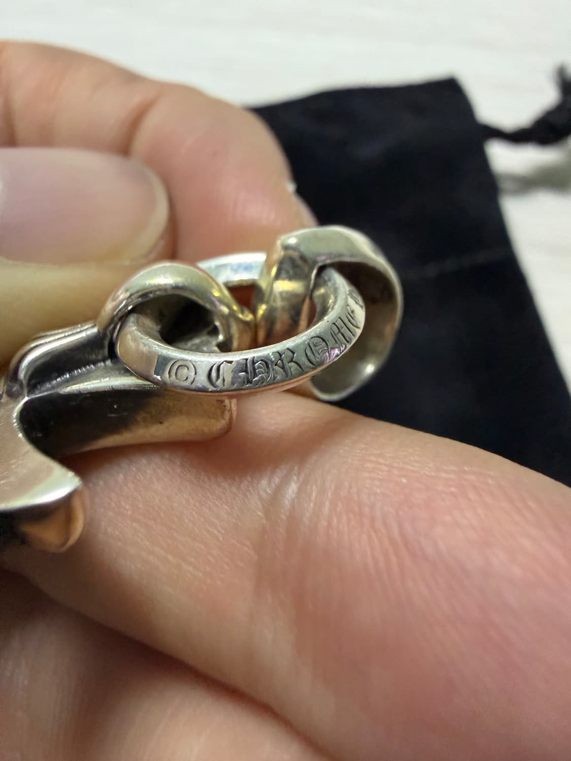 크롬하츠 스몰 크로스 위드 베일 볼체인 상품이미지6