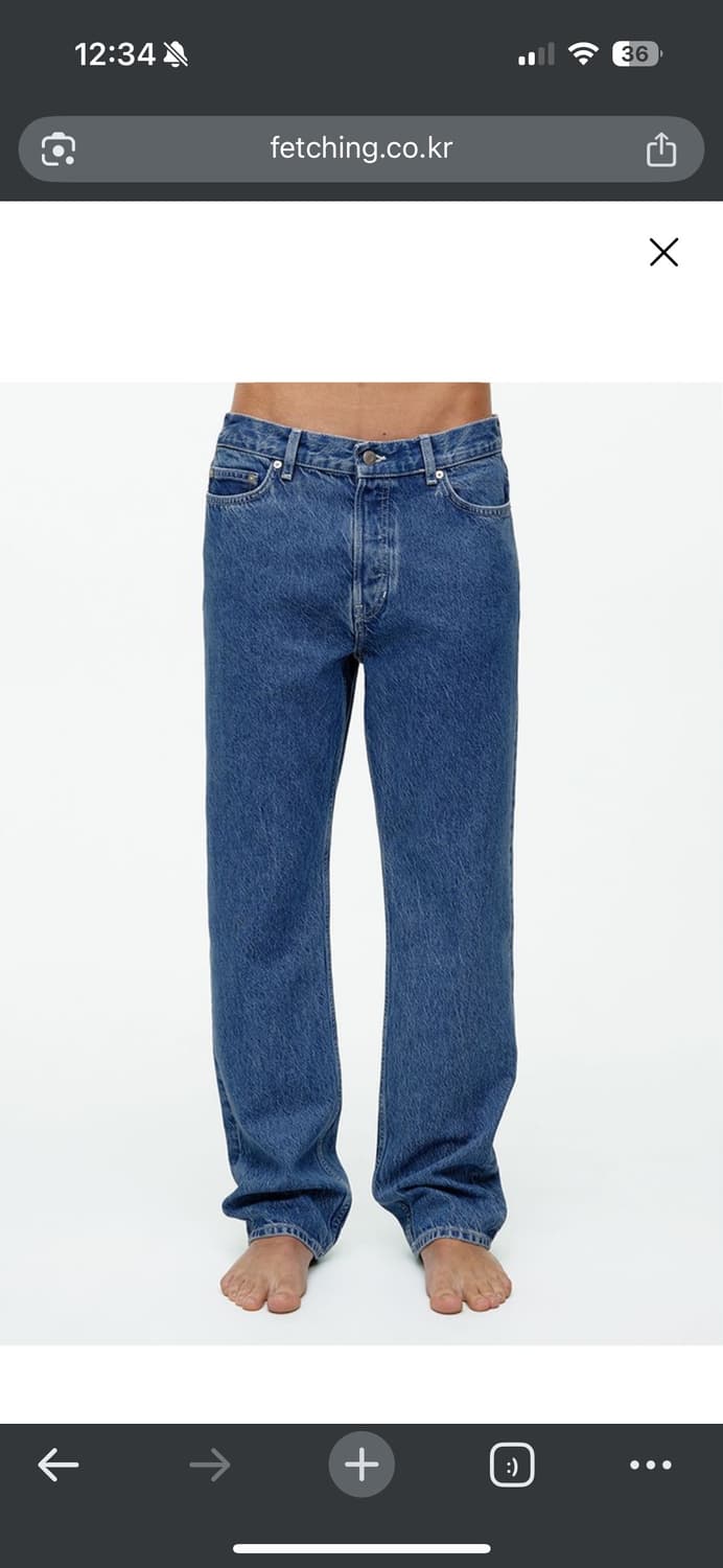 Arket 아르켓 데님 청바지 ocean loose straight je 상품이미지1