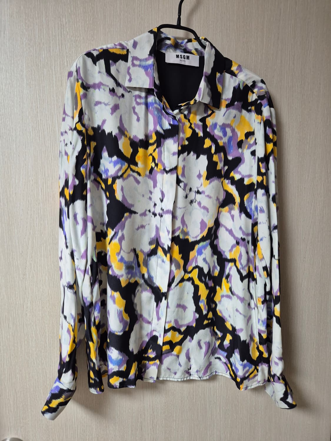 MSGM 실크 블라우스 실크100 패턴 셔츠블라우스 상품이미지1