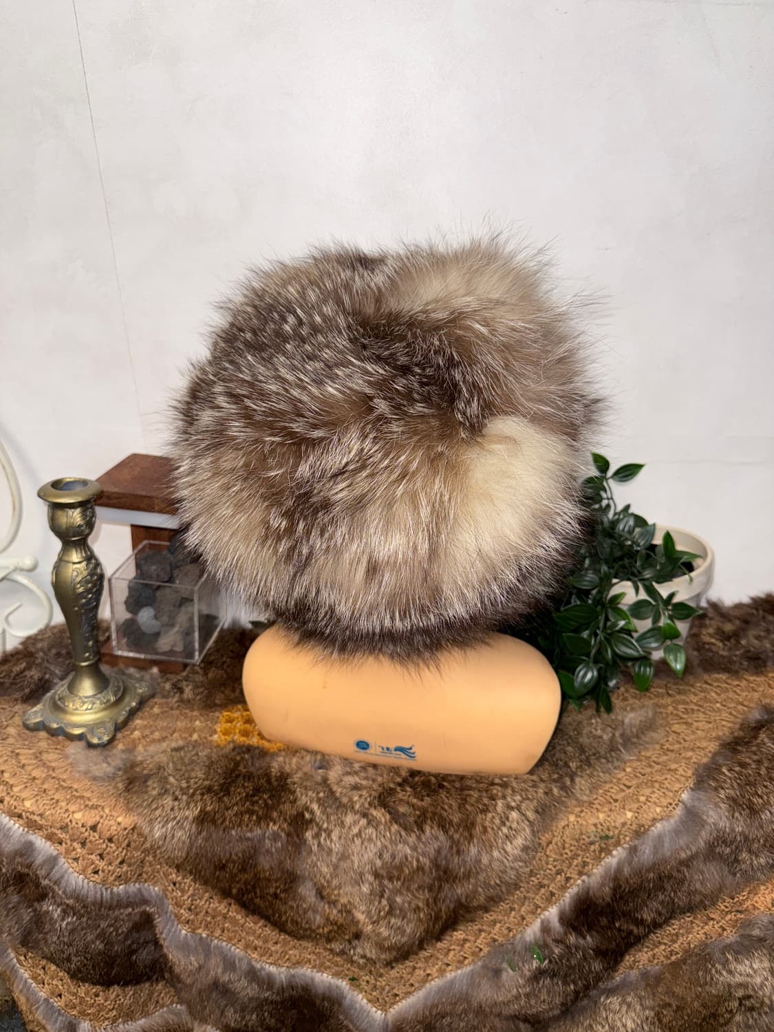 Mixed brown fox fur eskimo hat 상품이미지2