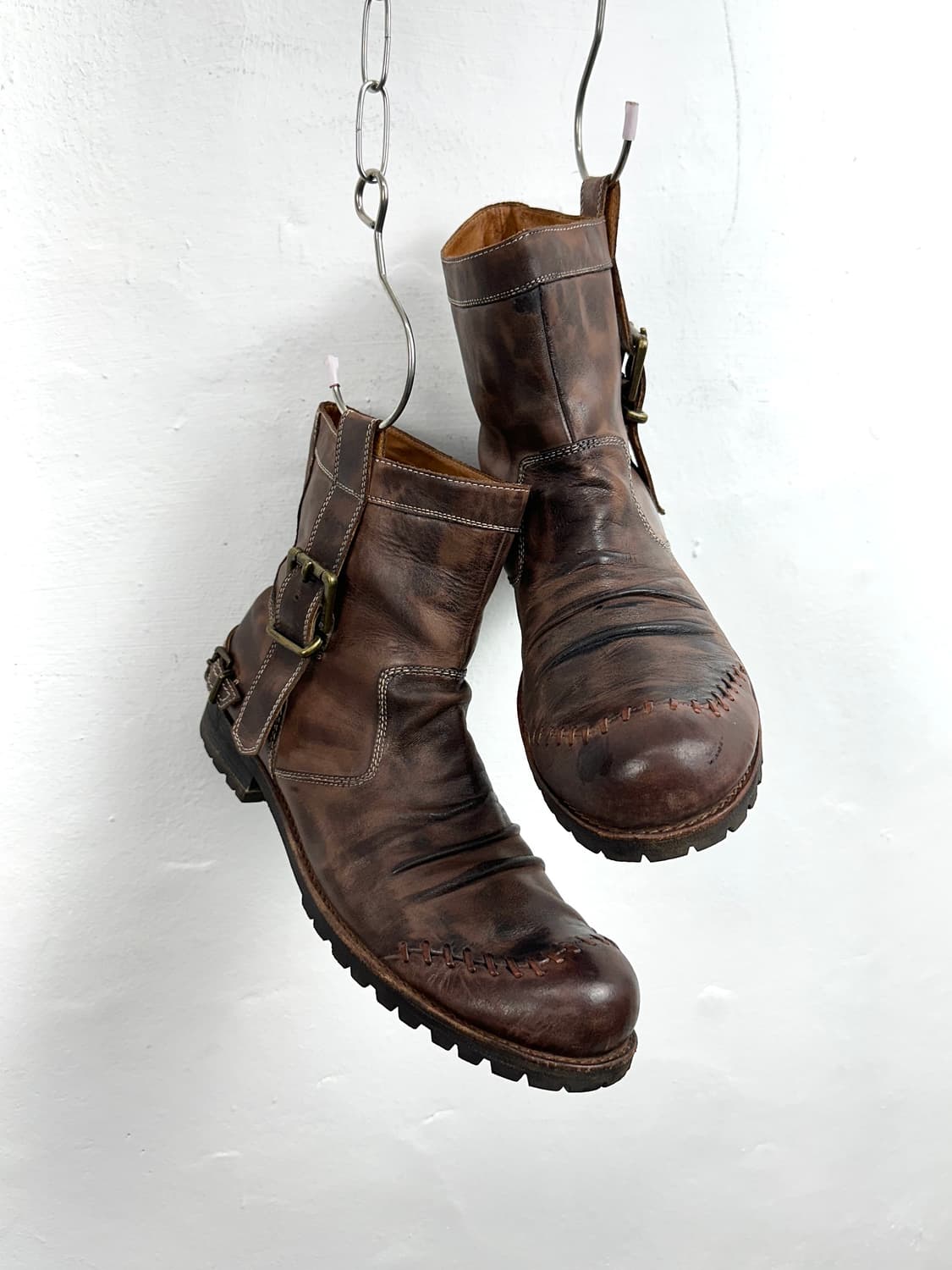 Whoop’EE’ Washed Buckle Engineer Boots 상품이미지1
