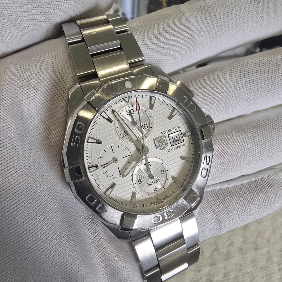 [중고/정품] 태그호이어 CAY2111 아쿠아레이서 300M 칼리버 16 상품이미지3