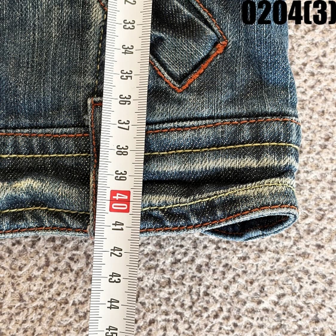 [M] 언더우드 여성 Y2K 워싱 숏 데님 청 자켓 0204(3) 상품이미지7