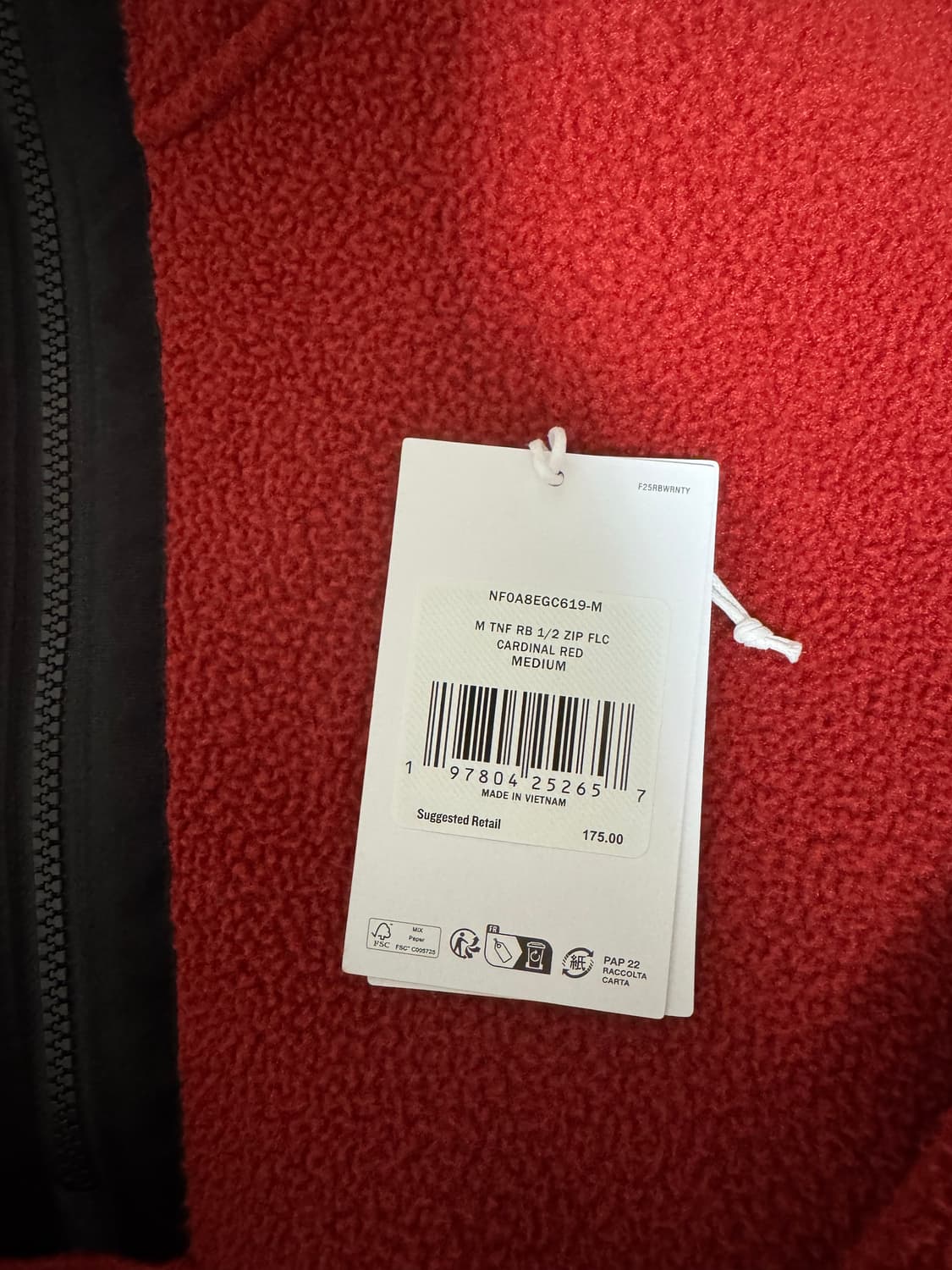 [M] 노스페이스 레드박스 플리스 풀오버 레드 상품이미지3