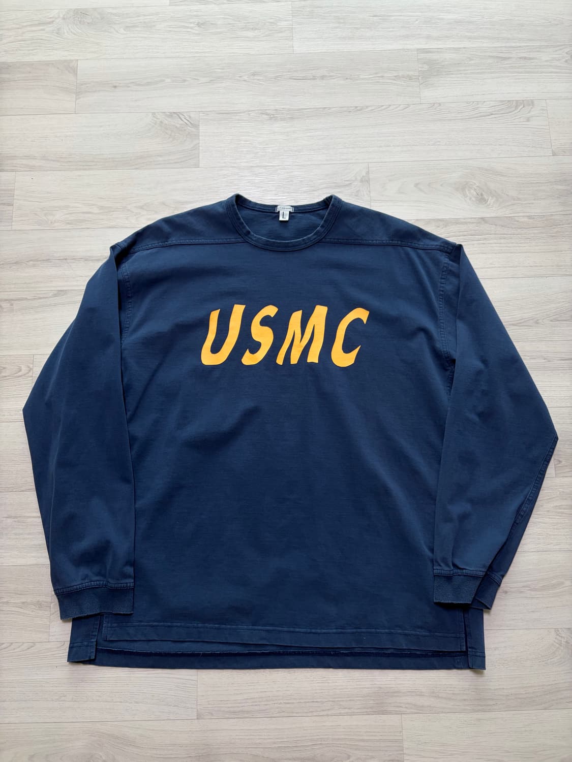 올리브드랩서비스 ODS USMC 롱슬리브 네이비 L사이즈 판매 상품이미지1