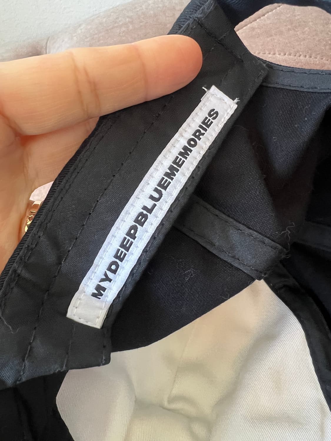 마이딥블루메모리즈 블랙 캡모자 볼캡 상품이미지7