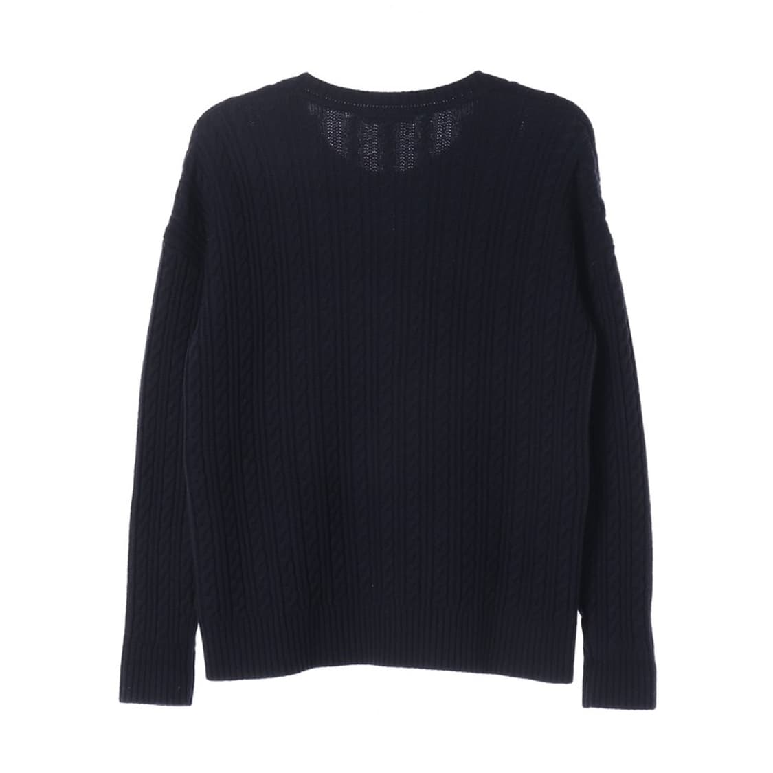 타미힐피거 클래식 케이블 꽈배기 가디건 네이비 M 상품이미지2