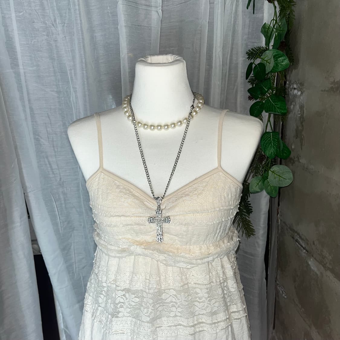 갸루 슬리브 나시원피스 상품이미지1