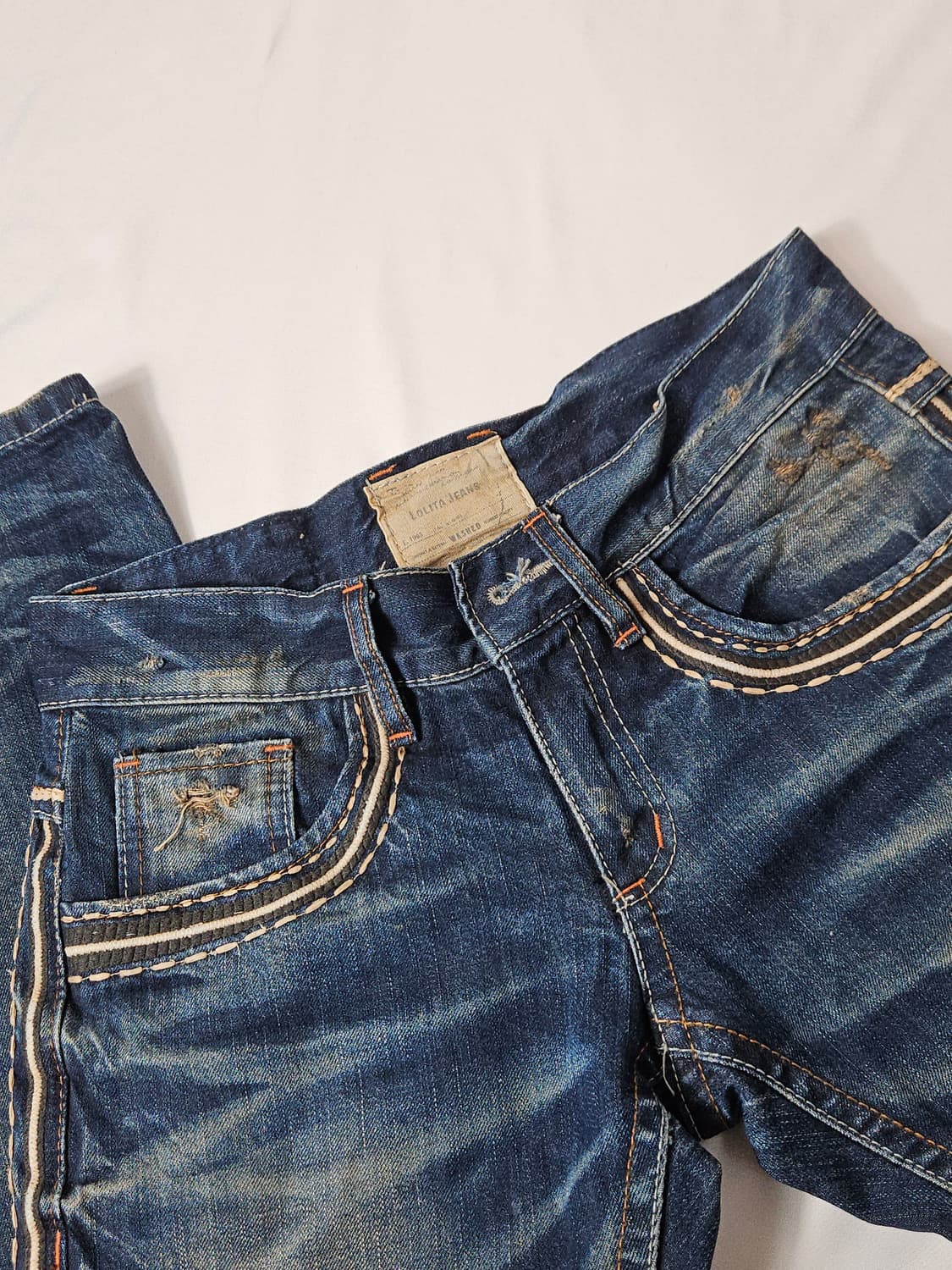 LOLITA JEANS 로리타진 워시드 워싱 데님팬츠 청바지 S 30 상품이미지4