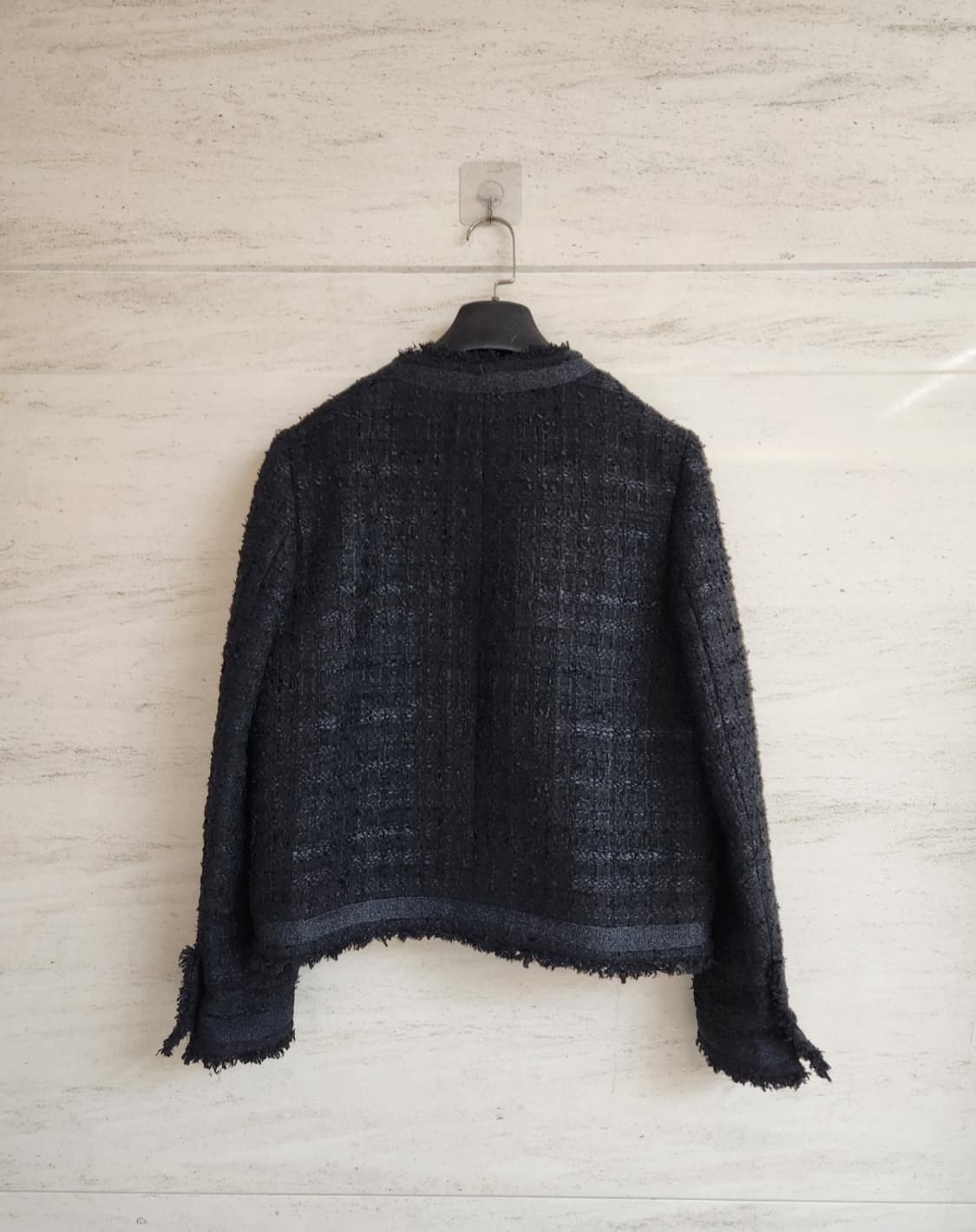 (블랙색상)지컷 트위드자켓 66사이즈 상품이미지7