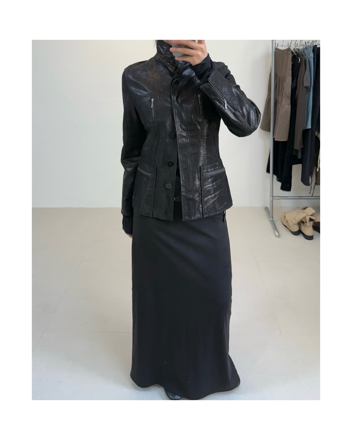 빈티지 리얼레더 자켓 상품이미지3