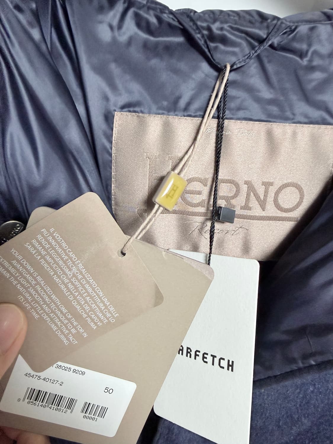 에르노 캐시미어 100% 다운 패딩 50 사이즈(100-105) 상품이미지3